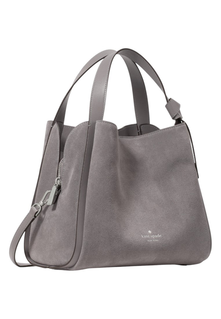 Kate Spade Knott Suede Convertible Carryall - Hare Grey