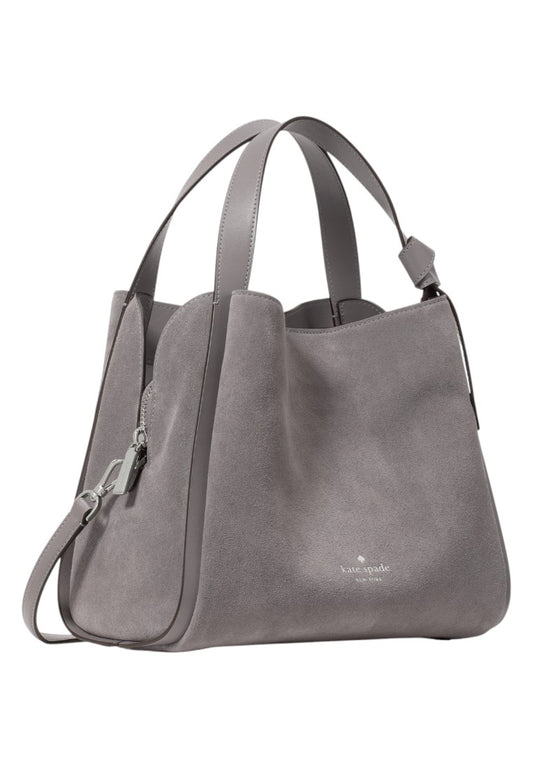 Kate Spade Knott Suede Convertible Carryall - Hare Grey
