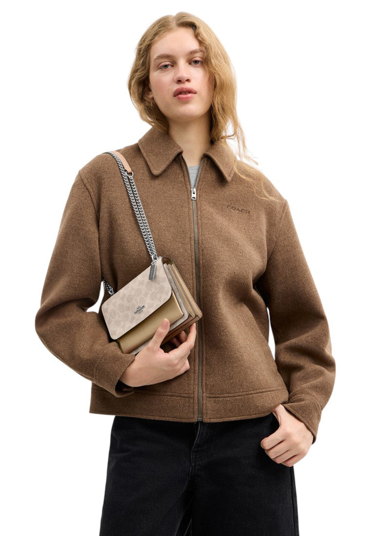 Coach Mini Klare Crossbody Bag In Signature Canvas - Sand/Taupe