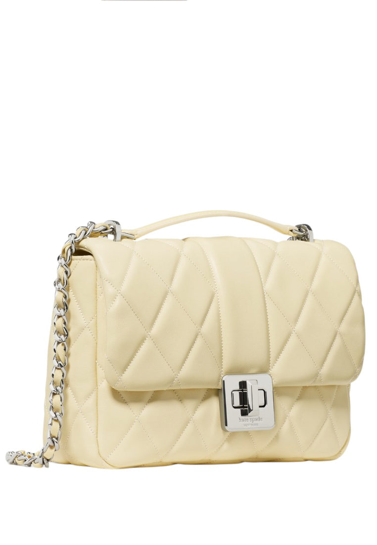 Kate Spade Carey Quilted Crossbody Bag - Lemon Fondant
