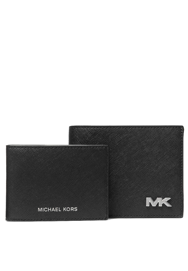 Michael Kors Mens Rivington Leather Wallet With Passcase - Black
