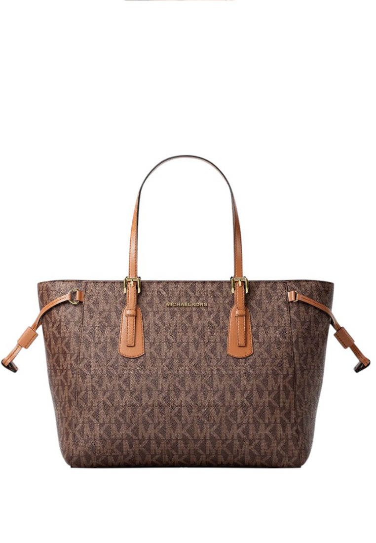 Michael Kors Voyager Extra-Small Signature Logo Convertible Crossbody Bag - Brown
