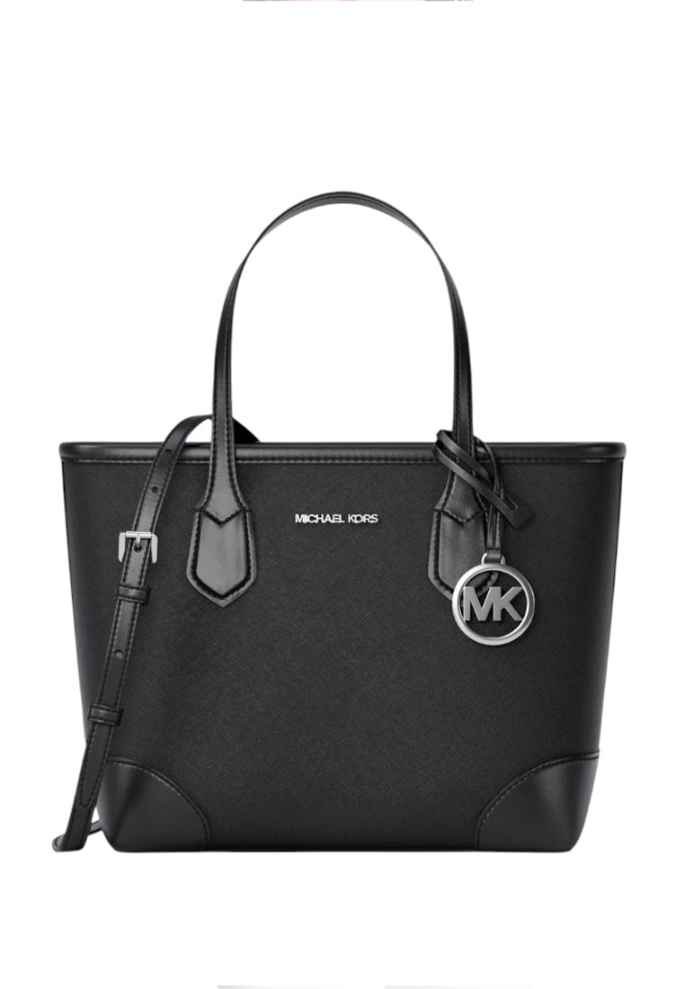 Michael Kors Eva Extra-Small Saffiano Leather Convertible Tote Bag - Black