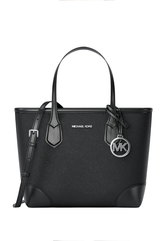 Michael Kors Eva Extra-Small Saffiano Leather Convertible Tote Bag - Black
