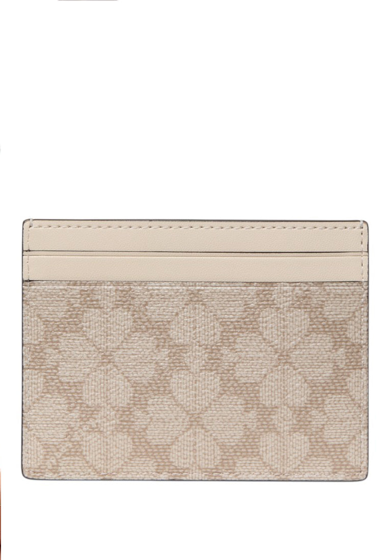 Kate Spade Spade Flower Small Slim Card Holder - Dark Beige/Multi