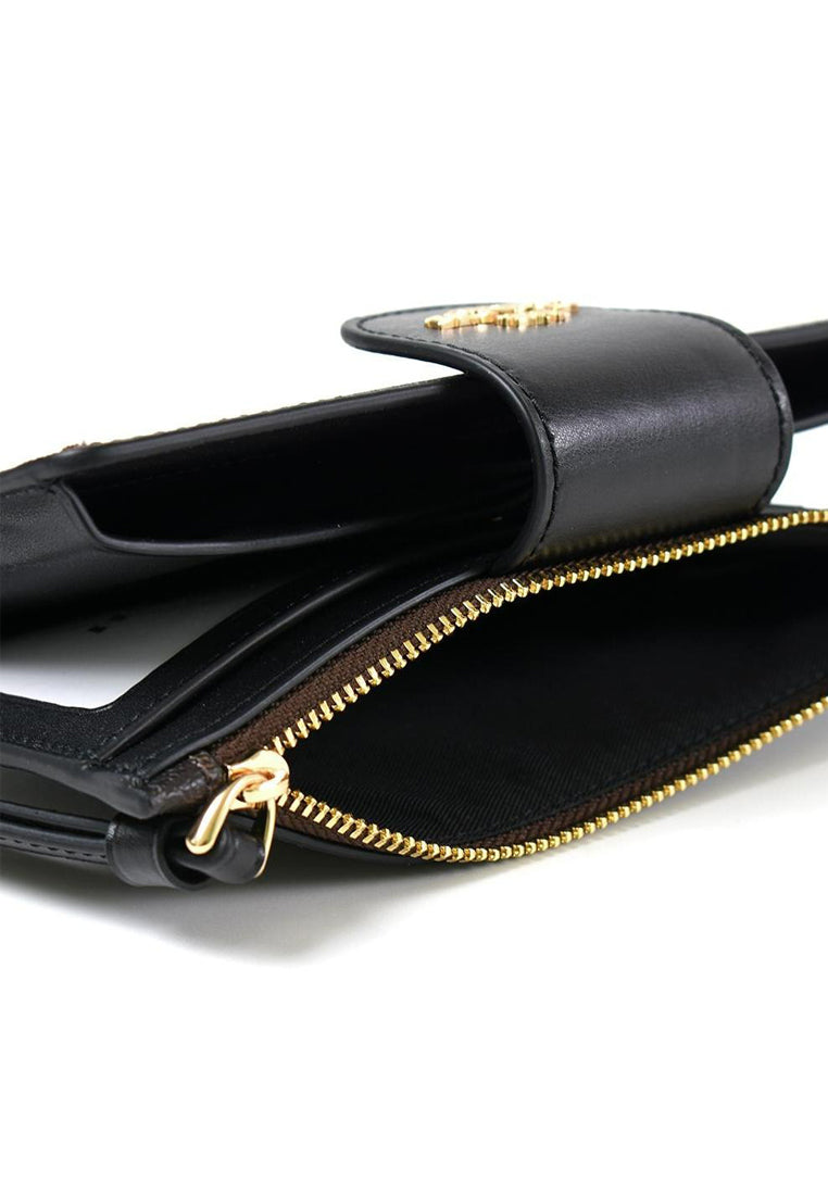 Coach Phone Wallet In Signature Canvas - Walnut/Black