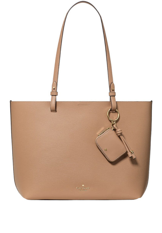 Kate Spade Tessa Tote Bag With Charm - Light Fawn