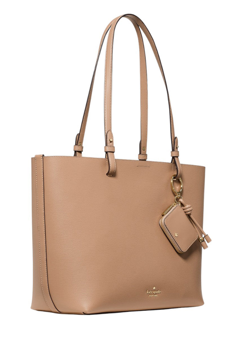 Kate Spade Tessa Tote Bag With Charm - Light Fawn