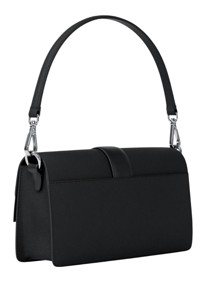 Michael Kors Greenwich Medium Saffiano Leather Convertible Shoulder - Black