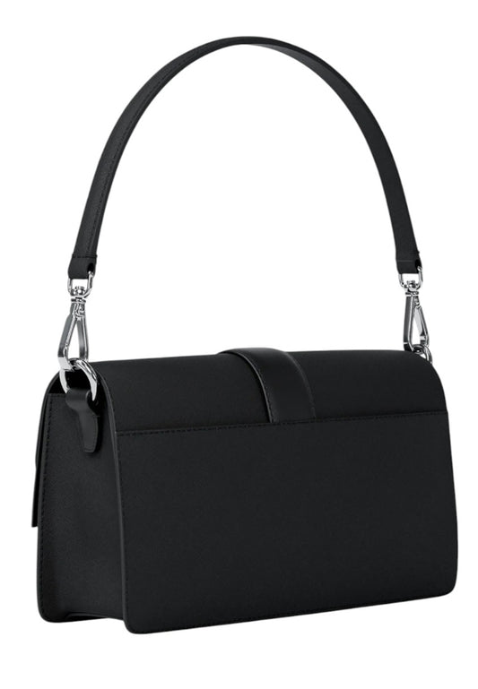 Michael Kors Greenwich Medium Saffiano Leather Convertible Shoulder - Black