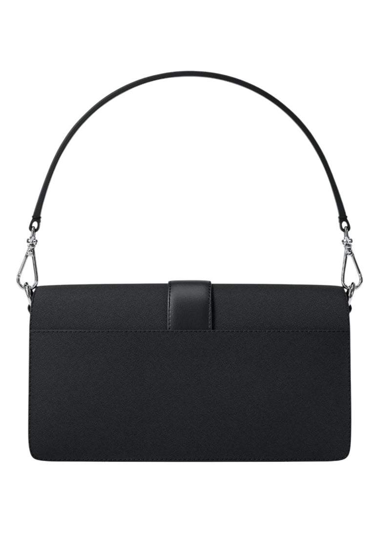 Michael Kors Greenwich Medium Saffiano Leather Convertible Shoulder - Black