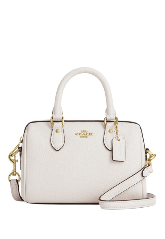 Coach Mini Rowan Crossbody Bag - Chalk