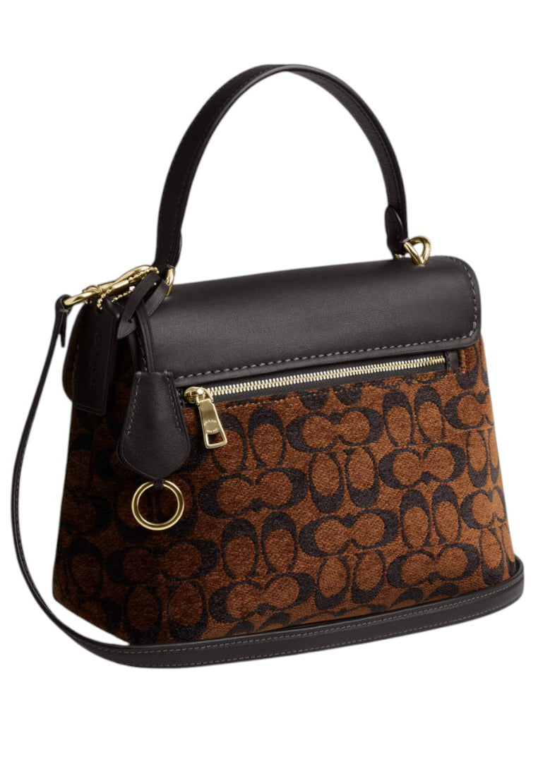 Coach Emory Top Handle Bag In Signature Chenille - Truffle