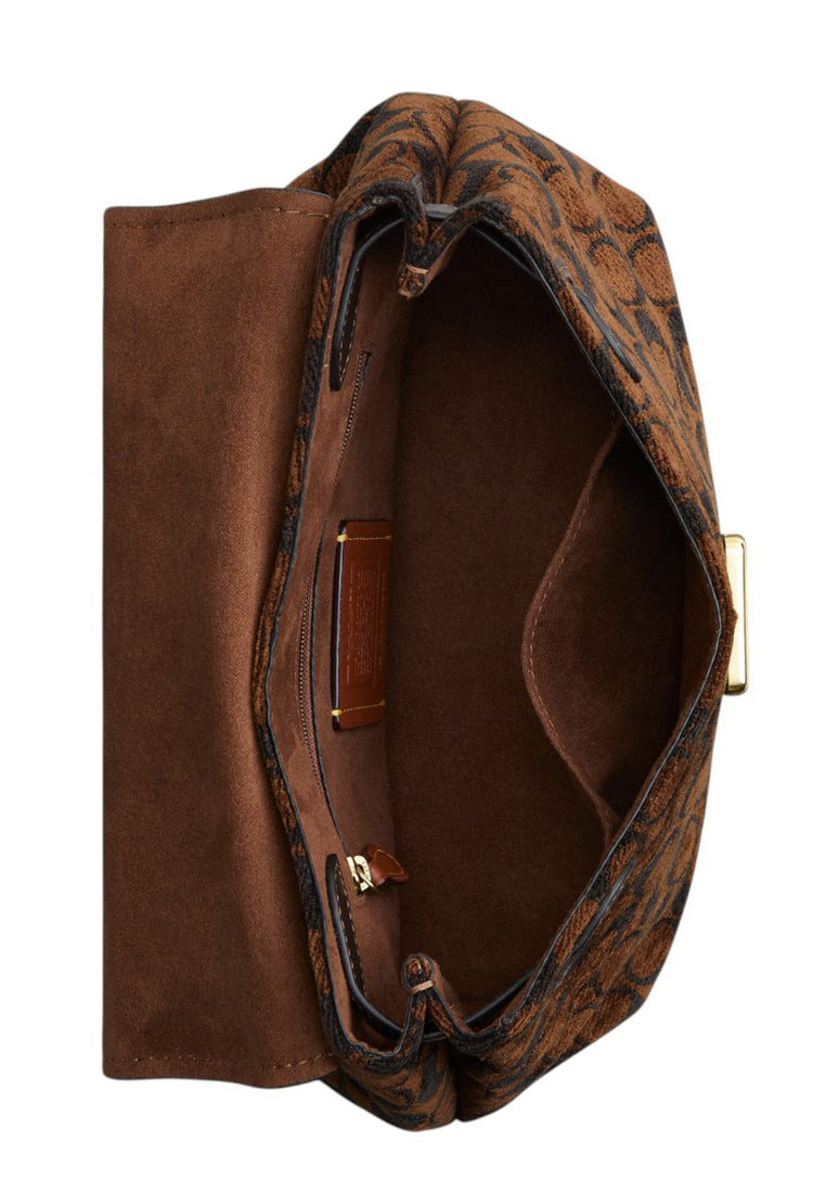 Coach Emory Top Handle Bag In Signature Chenille - Truffle