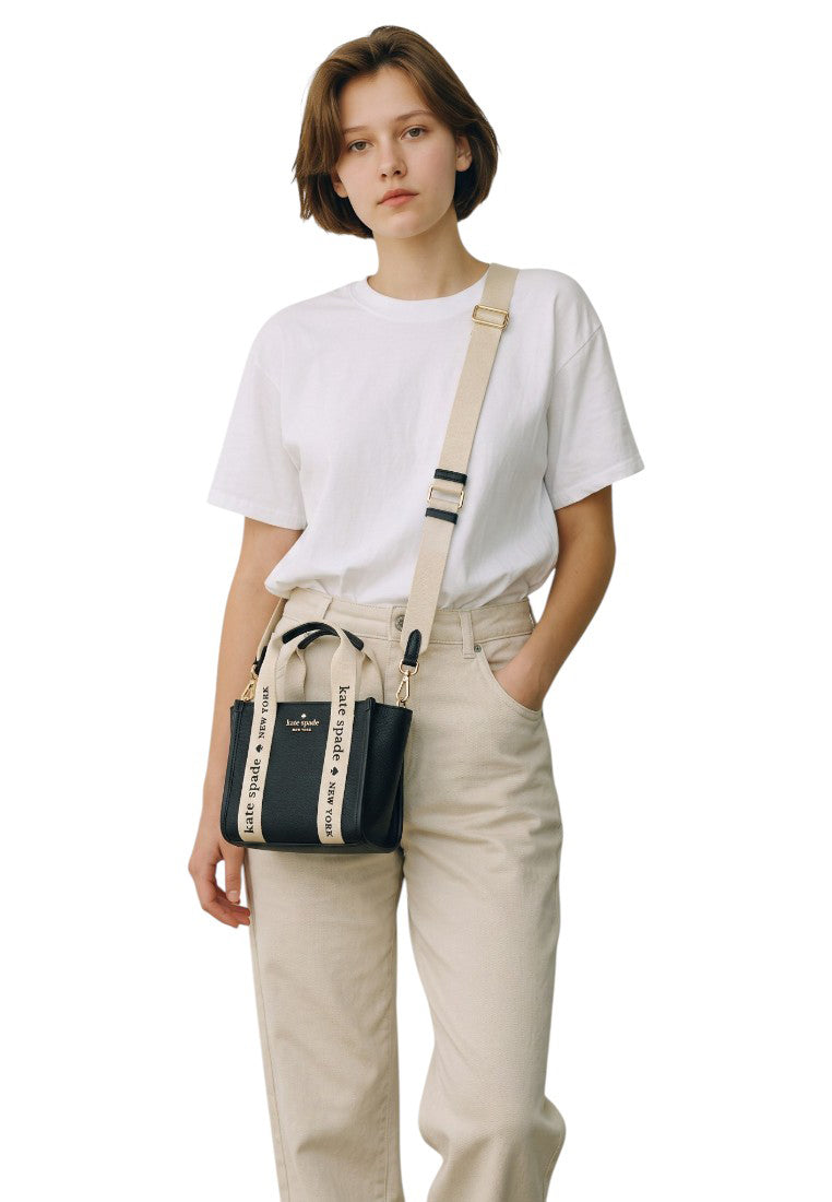 Kate Spade Kip Canvas Mini Tote - Black
