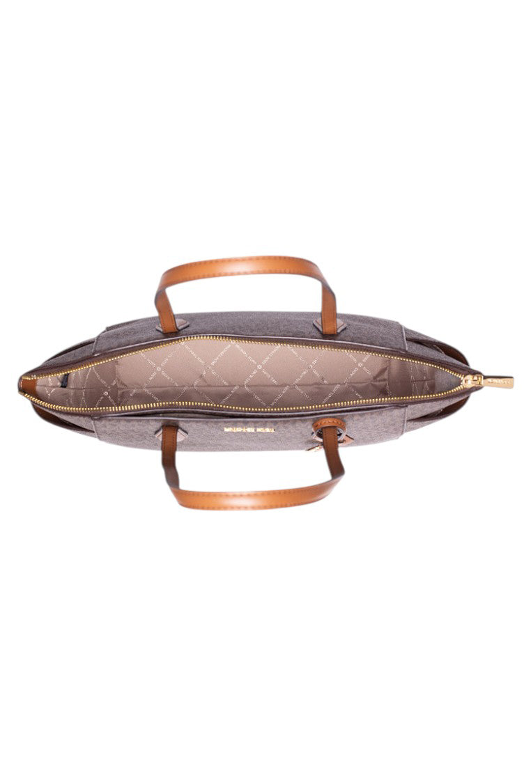 Michael Kors Marilyn Medium Signature Logo Tote Bag - Brown