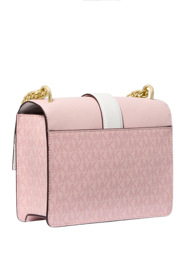Michael Kors Greenwich Small Color-Block Signature Logo Crossbody Bag - Powder Blush