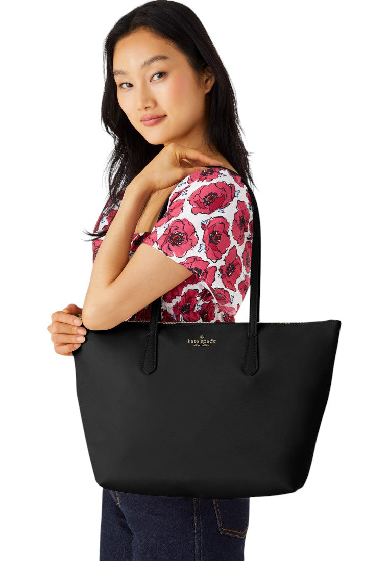 Kate Spade Kitt Ksnyl Tote Bag - Black