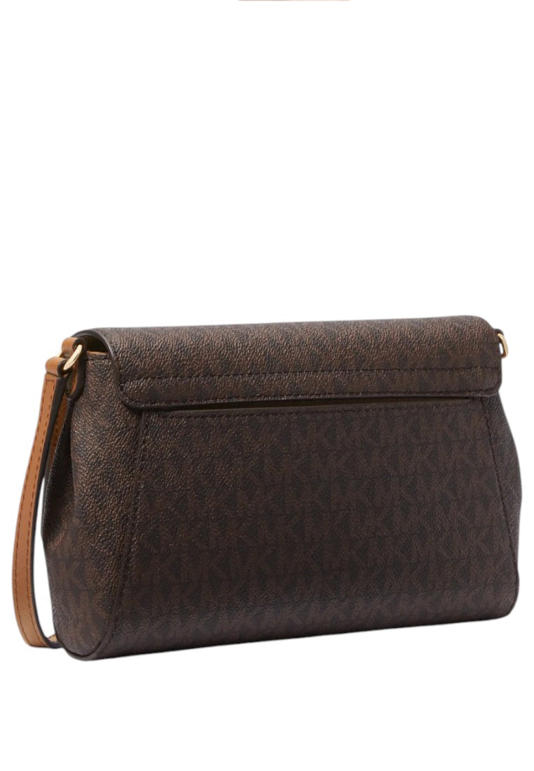Michael Kors Medium Logo Convertible Crossbody Bag - Brown