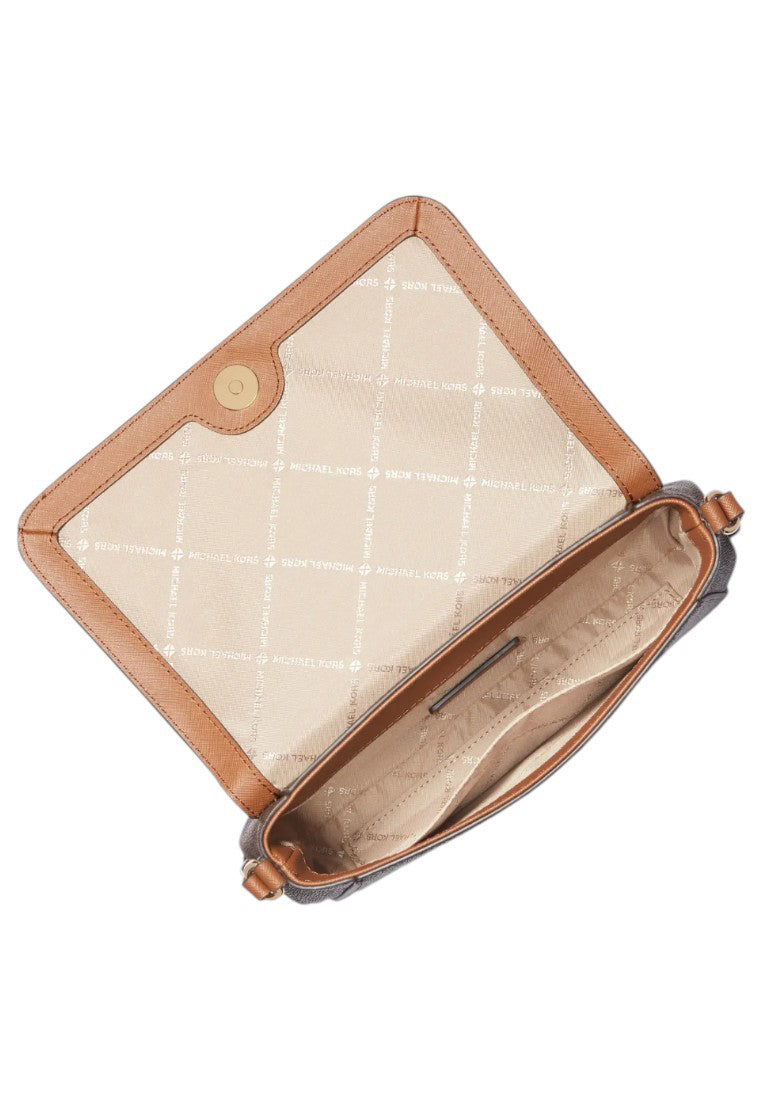 Michael Kors Medium Logo Convertible Crossbody Bag - Brown