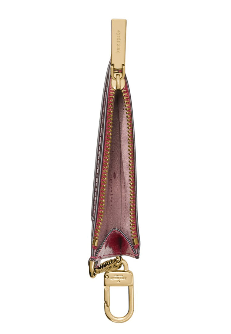 Kate Spade Key Ring Card Holder - Red Jam