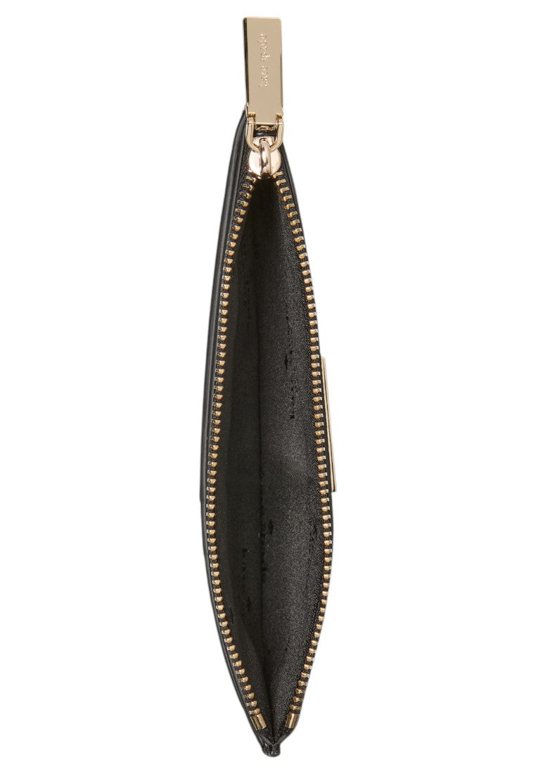 Kate Spade Bridget Crinkle Patent Large Slim Card Holder - Black