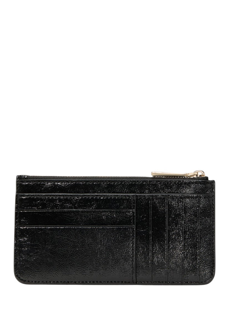 Kate Spade Bridget Crinkle Patent Large Slim Card Holder - Black