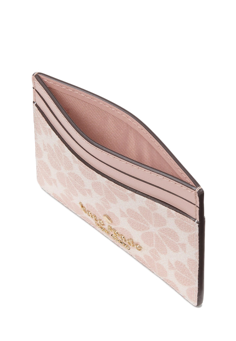 Kate Spade Spade Flower Small Slim Card Holder - Rose Smoke