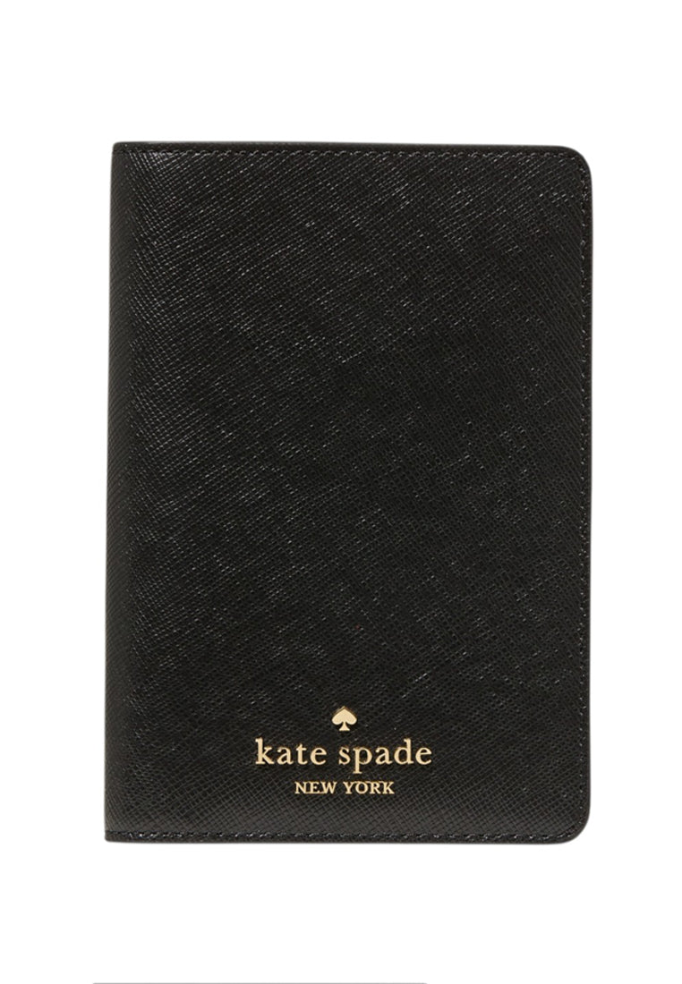 Kate Spade Saffiano Leather Passport Holder - Black