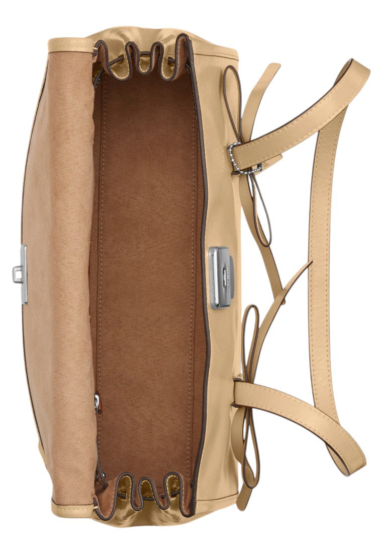 Coach Bridget Flap Shoulder Bag With Bows - Light Sand