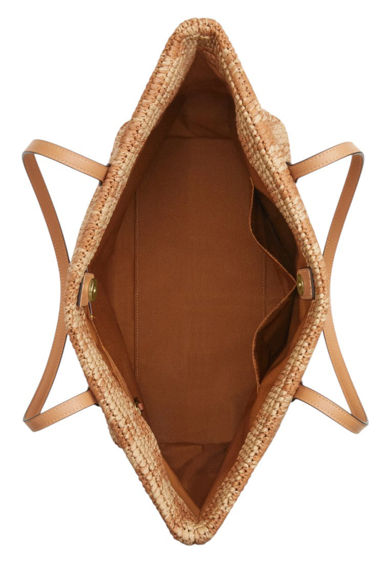 Coach City Tote Bag With Gingham Print - Tan