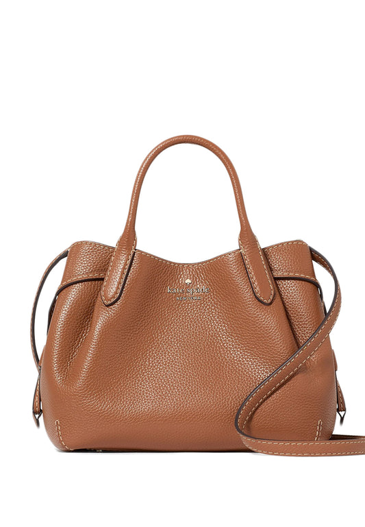 Kate Spade Dumpling Small Satchel With Pick Stitch - Brown