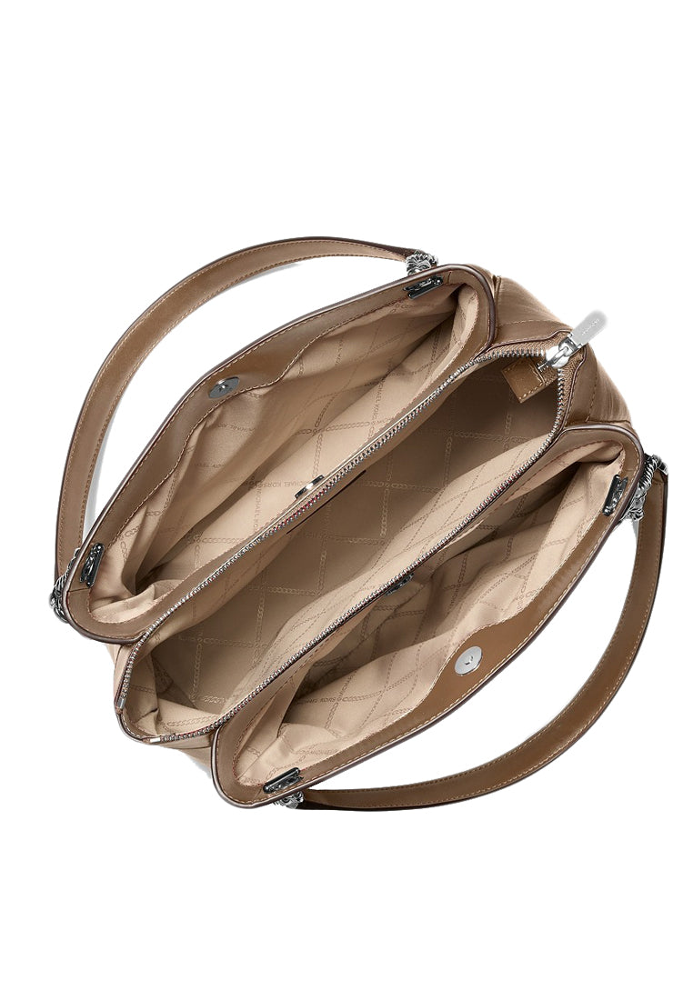 Michael Kors Susan Medium Quilted Leather Tote Bag - Driftwood