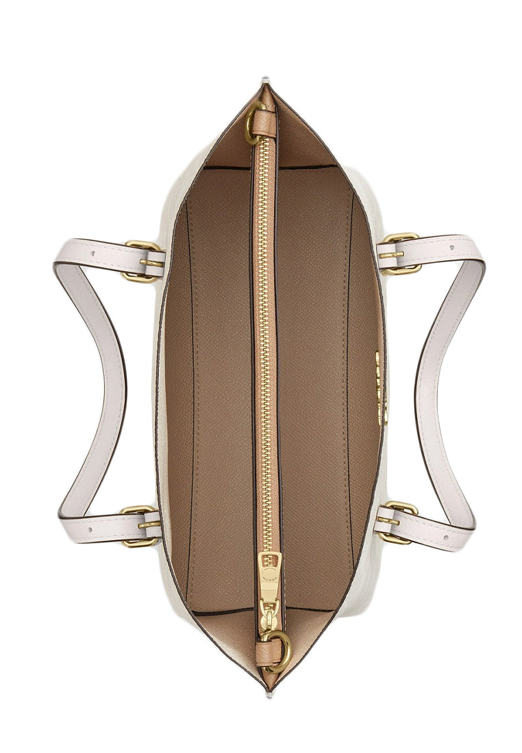 Coach Mollie Tote 25 In Signature Canvas - White