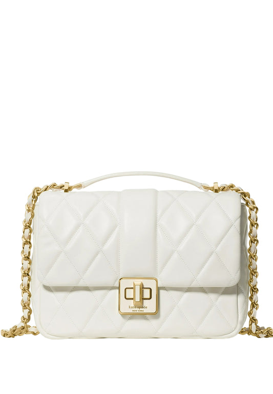 Kate Spade Carey Quilted Small Flap Crossbody - Meringue