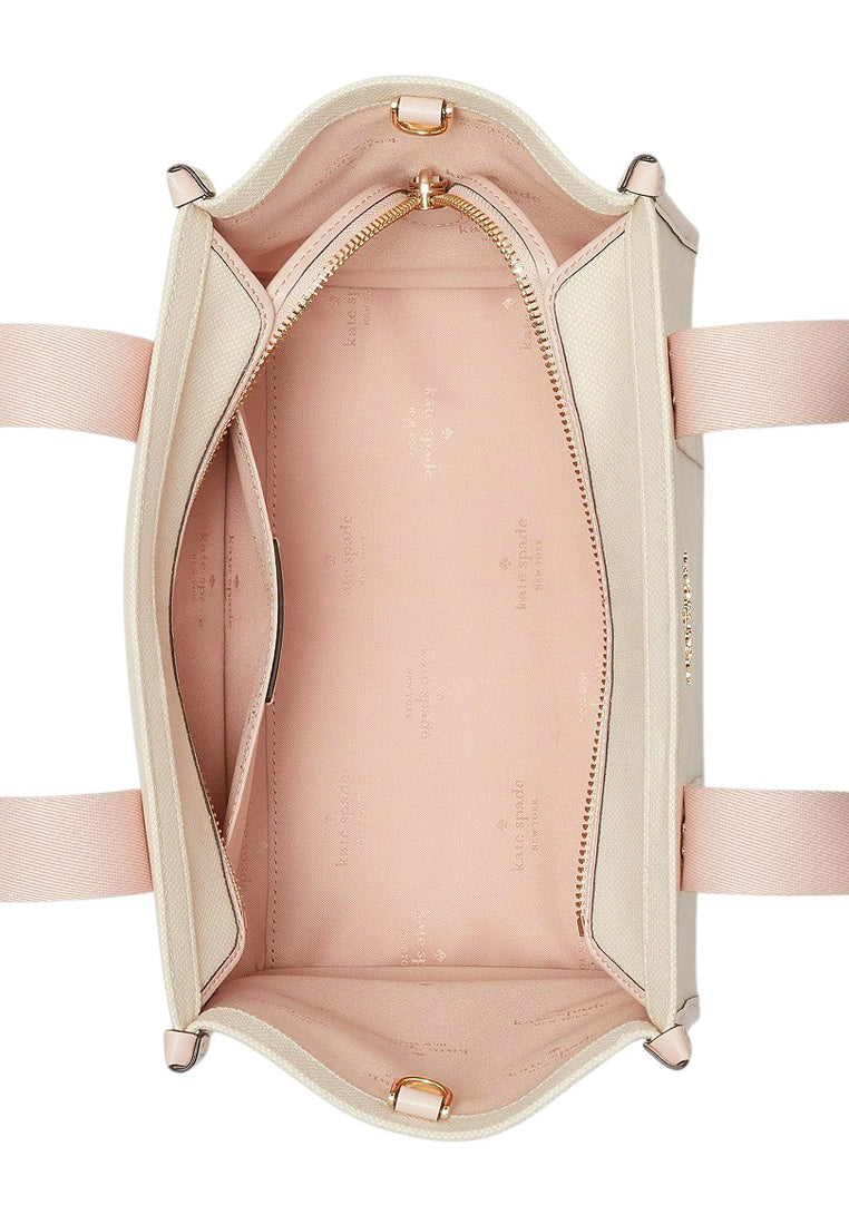 Kate Spade Kip Canvas Small Tote - Rose Smoke