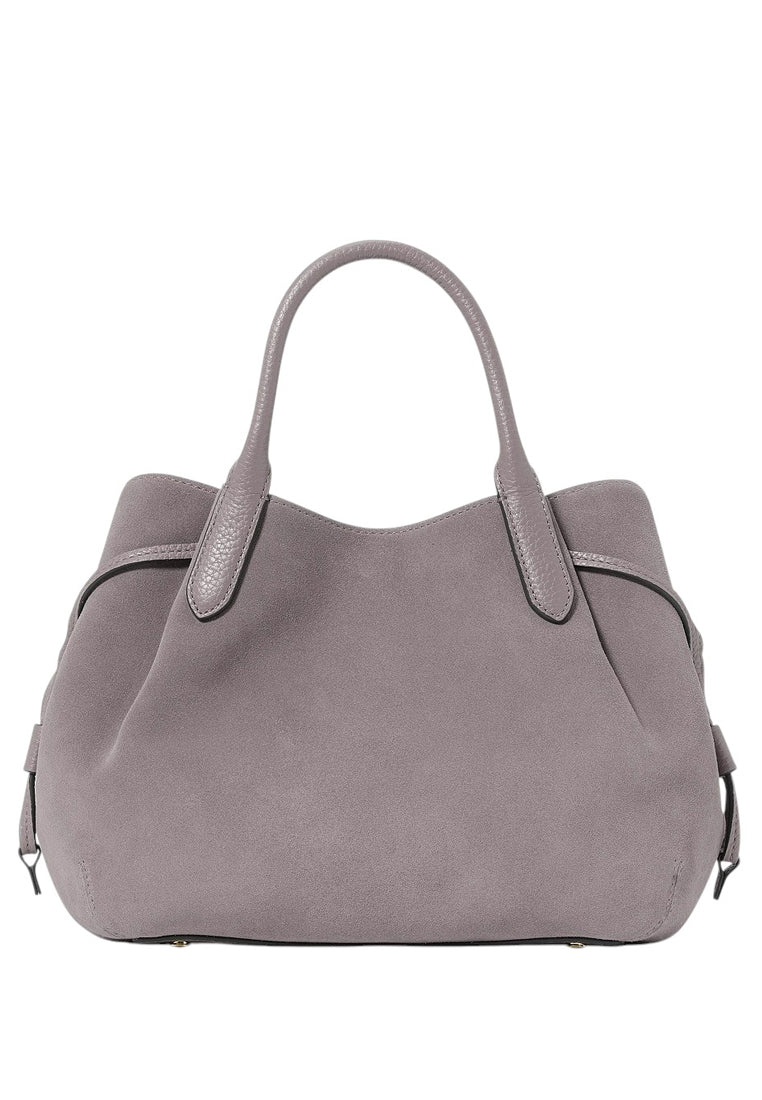 Kate Spade Dumpling Suede Small Satchel - Hare Grey