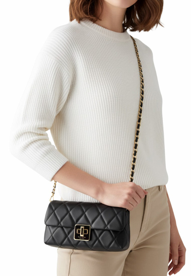Kate Spade Carey Quilted Mini Crossbody - Black