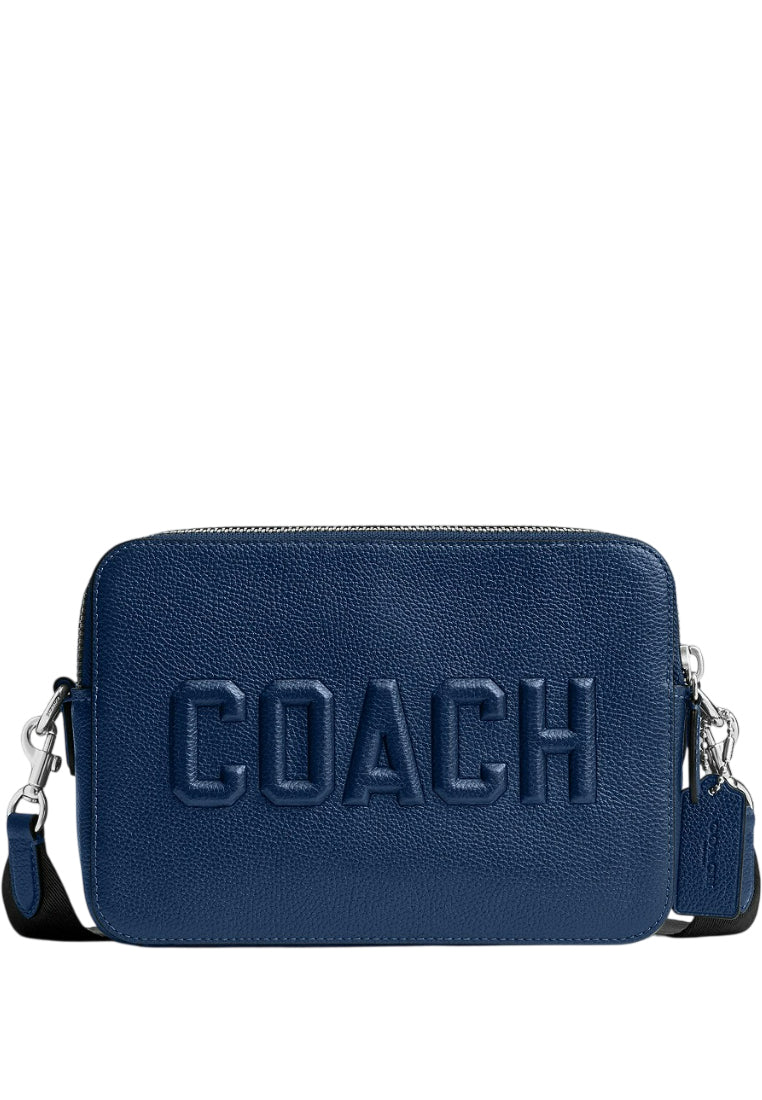 Coach Mens Charter Crossbody Bag 24 With Graphic - Navy