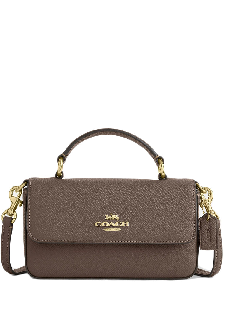 Coach Mini Josie Top Handle Bag - Dark Stone