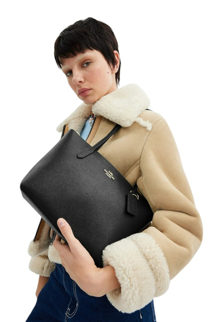 Coach Fiona Zip Tote Bag - Black