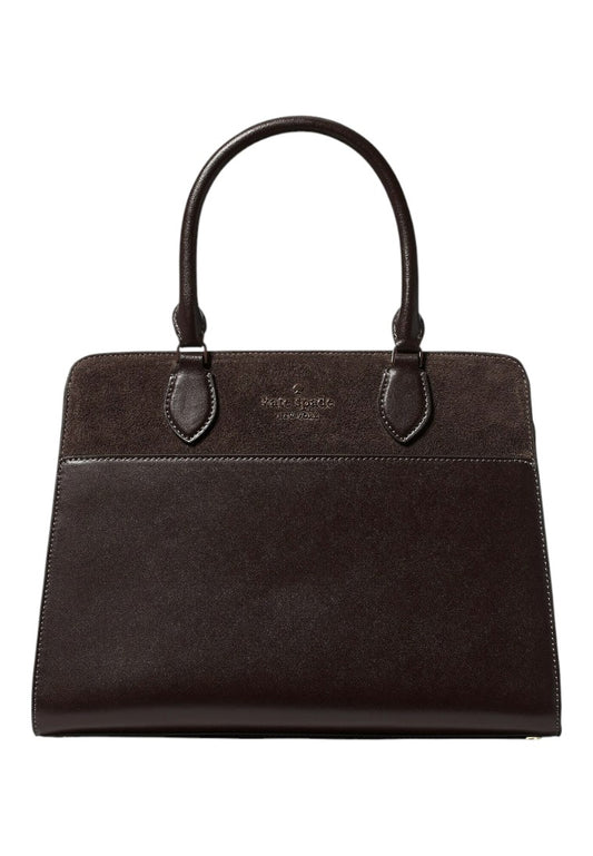 Kate Spade Madison Suede Medium Satchel - Hot Fudge