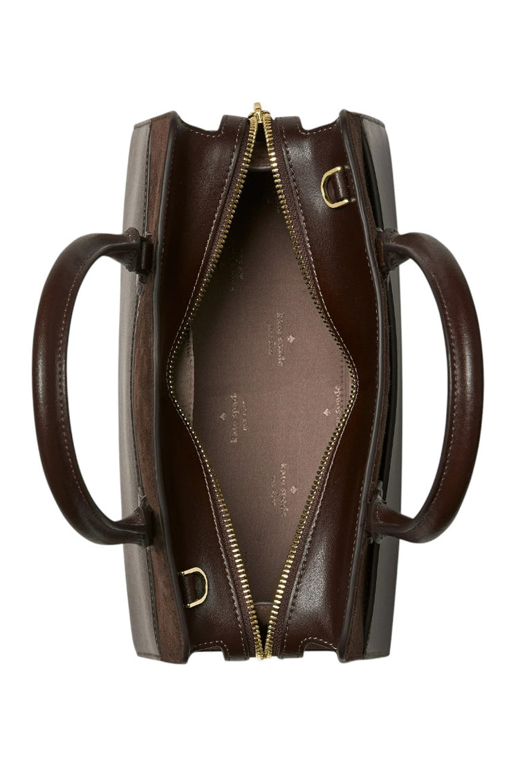 Kate Spade Madison Suede Medium Satchel - Hot Fudge