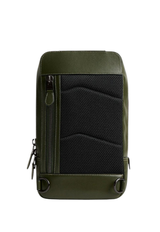 Coach Mens Gotham Pack In Signature Camo Print - Green/Multi