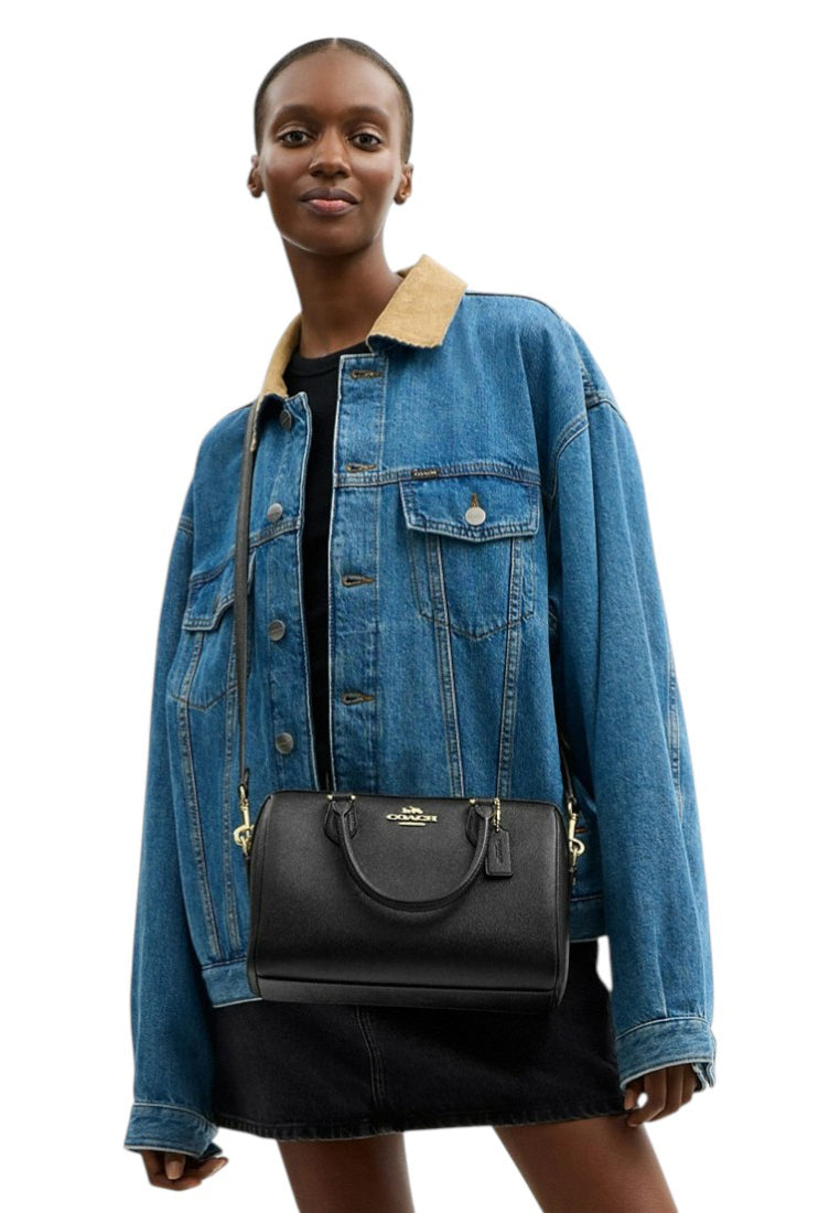 Coach Rowan Satchel Bag - Black