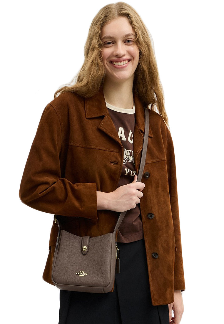 Coach Hadley Mini Crossbody Bag - Dark Stone