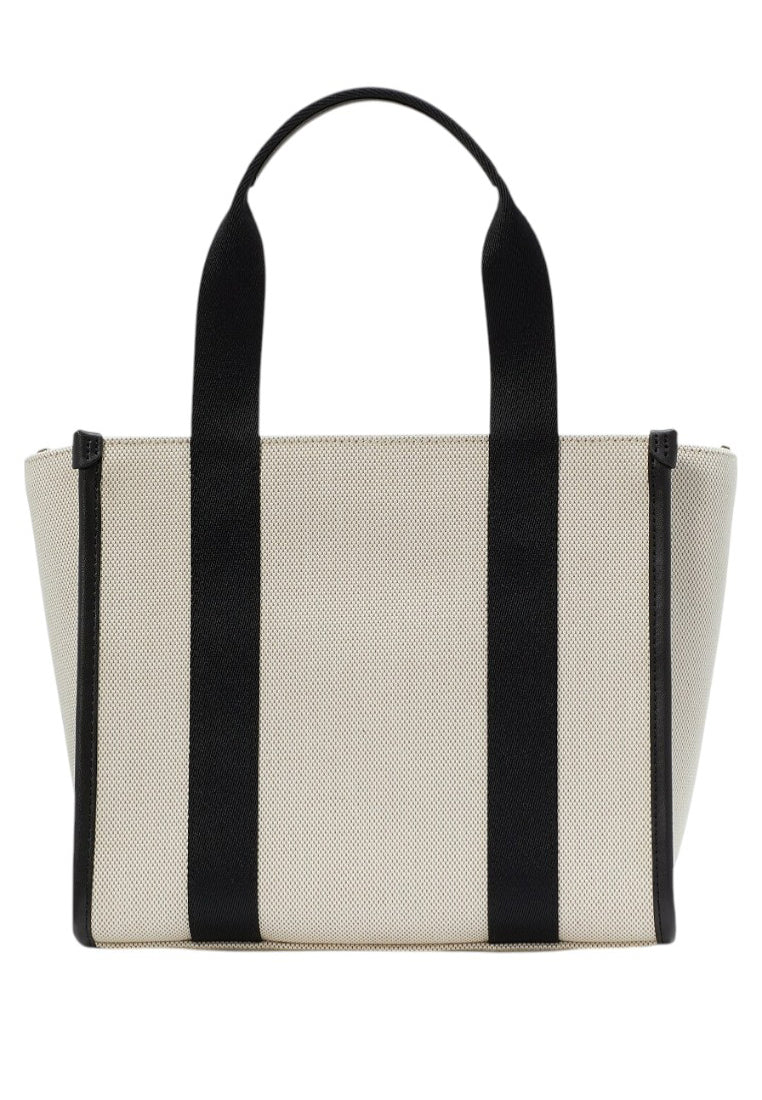 Kate Spade Kip Canvas Small Tote Bag - Natural/Black