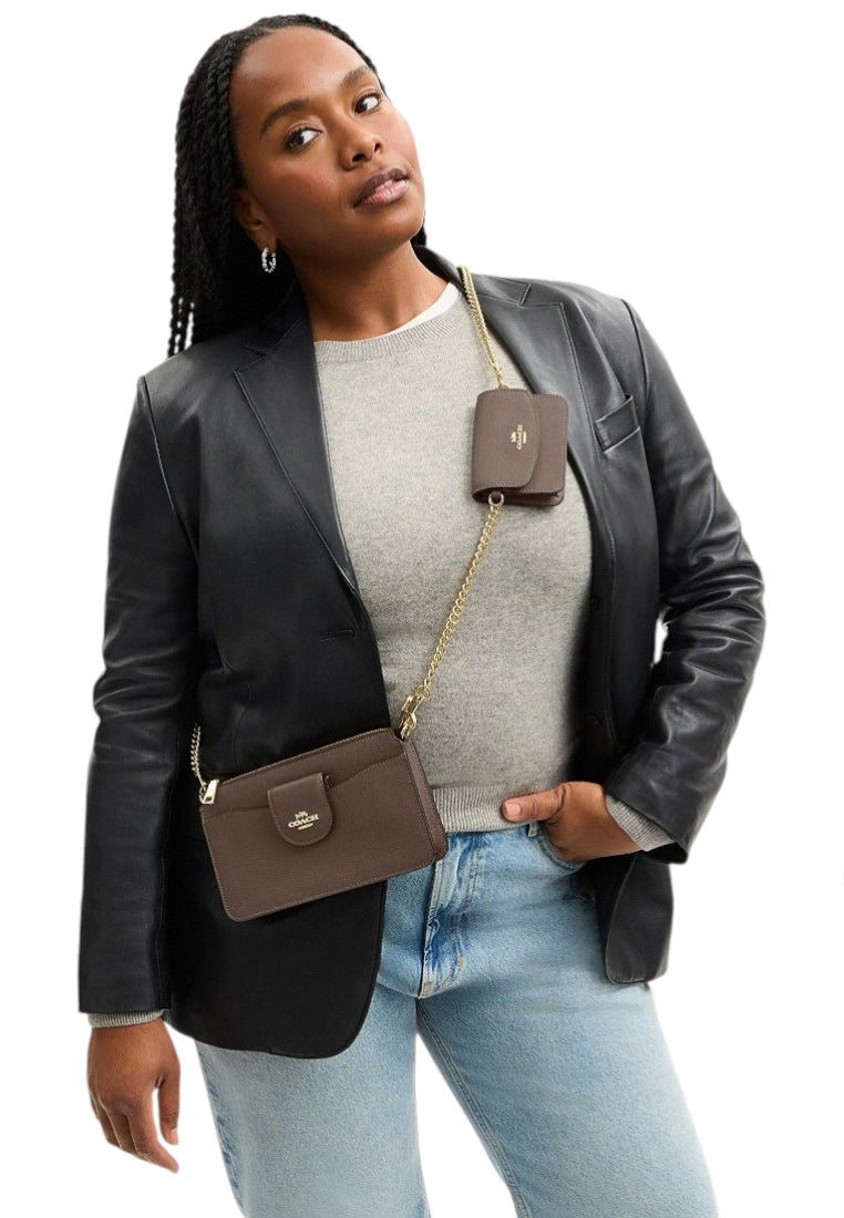 Coach Poppy Crossbody Bag - Dark Stone
