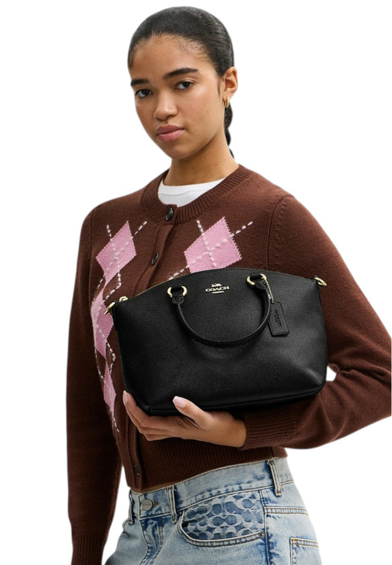 Coach Sadie Satchel Bag - Black
