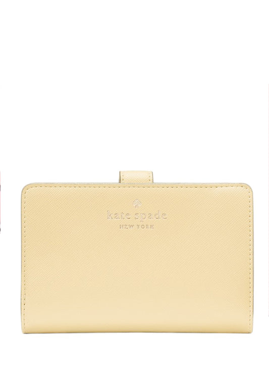 Kate Spade Schuyler Medium Bifold Wallet - Butter Yellow